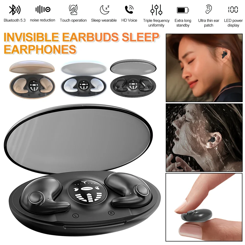 TWS Bluetooth 5.3 Earphones True Wireless Sports Headsets Waterproof In-Ear Earbuds Noise Reduction Headphones with Microphone