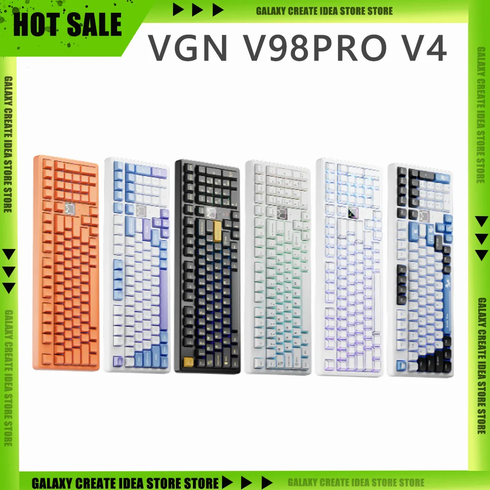 

VGN V98Pro V4 Dual 8K Wireless Mechanical Keyboard Tri Mode Gaming Keyboard RGB Light Low Delay 10000mAh V-Display PC Gamer Gift