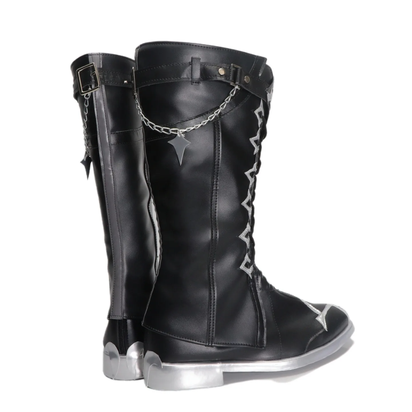 Buty do cosplayu Kyrylla Flins z gry Genshin Impact, akcesoria do cosplayu, buty z PU, buty na Halloween, karnawał, rekwizyty do cosplayu, wykonane na zamówienie.