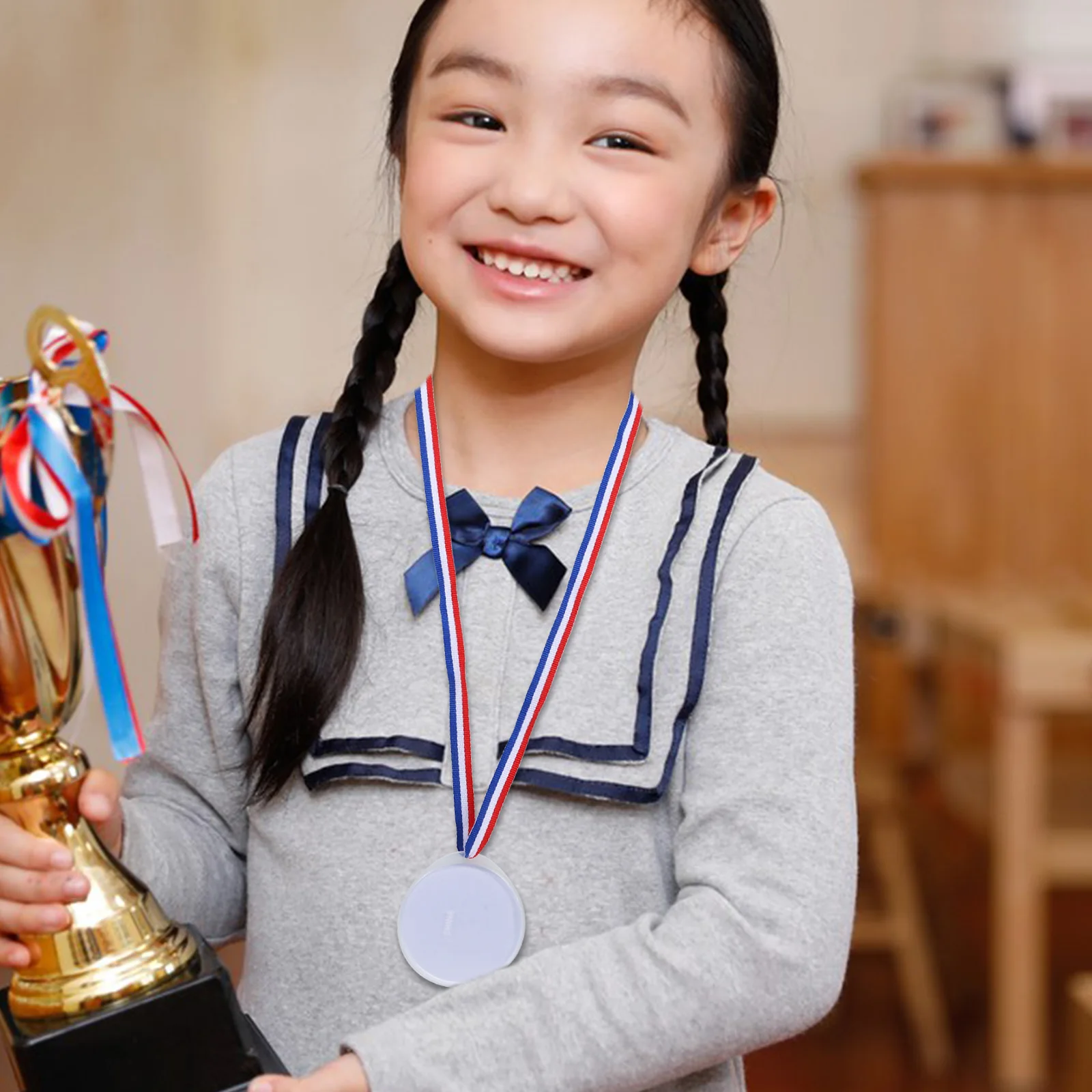 

10Pcs Custom Blank Award Medals Competition Sports Party Prizes Encouragement Reward Medals Award Accessory