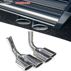 1 Pair Car Exhaust Muffler Pipe Tips For Mercedes Benz W464 G Class G500 G550 Upgrade G63 Tailpipe Exhaust System Nozzle