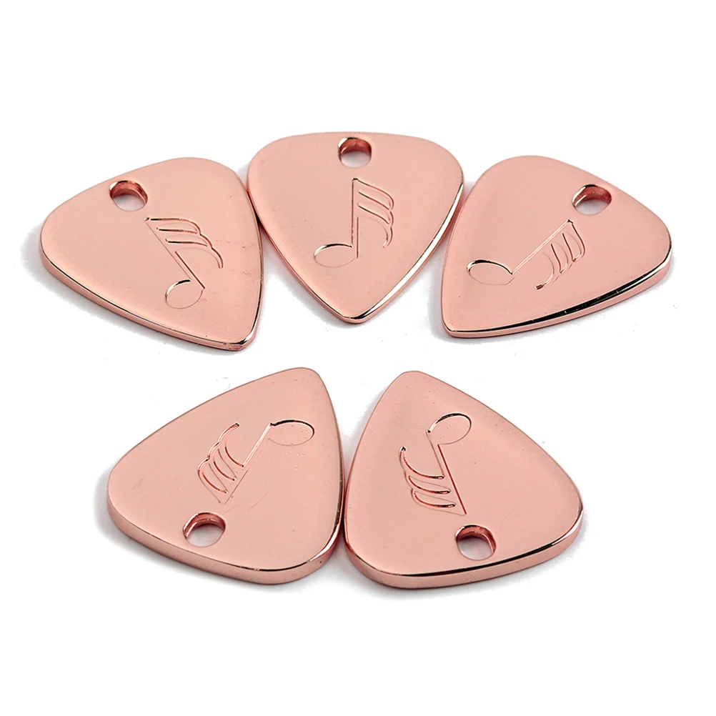 اختيار جيتار معدني على شكل كلاسيكي للقيثارات الصوتية مع تصميم فتحة ناعمة وغير قابلة للانزلاق ملحقات جيتار مزخرفة #4