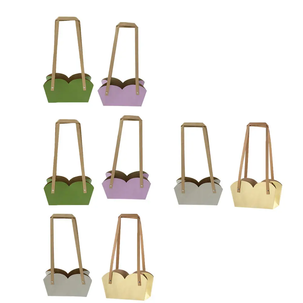 

Plant Basket Waterproof Buffalo Paper Flower Succulent Planters Hanging Indoor Pots
