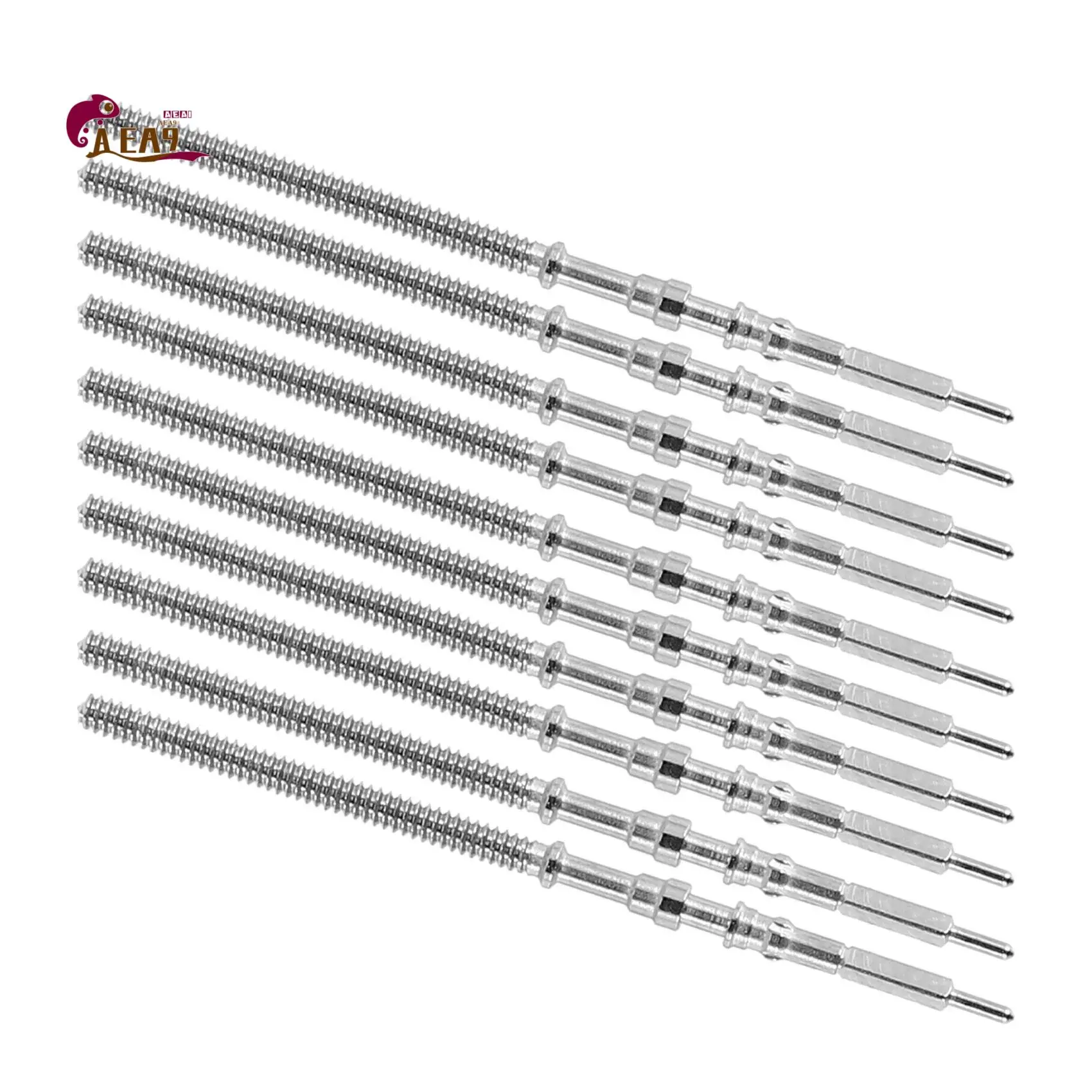 AEA9-10Pcs Movement Watch Steel Stem Crown Kit Watch Of Parts NH35 NH36 NH38 NH39 Movement Watch Stem Spare Parts