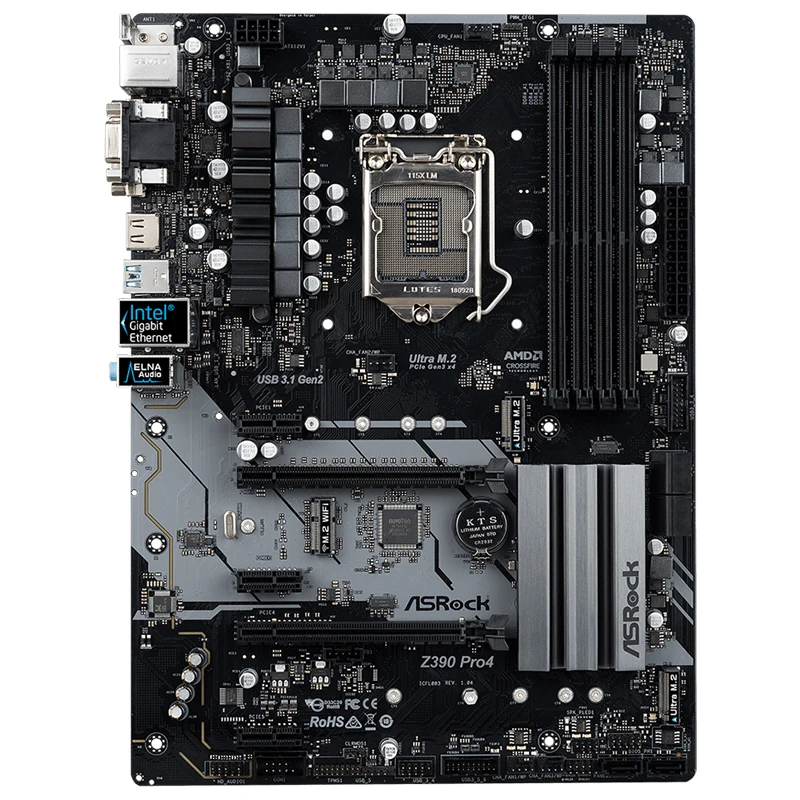 NEW ASRock Z390 Pro4 Original  Desktop 1151 Motherboard Z390 Socket LGA1151 DDR4 SATA3 USB3.0 M.2