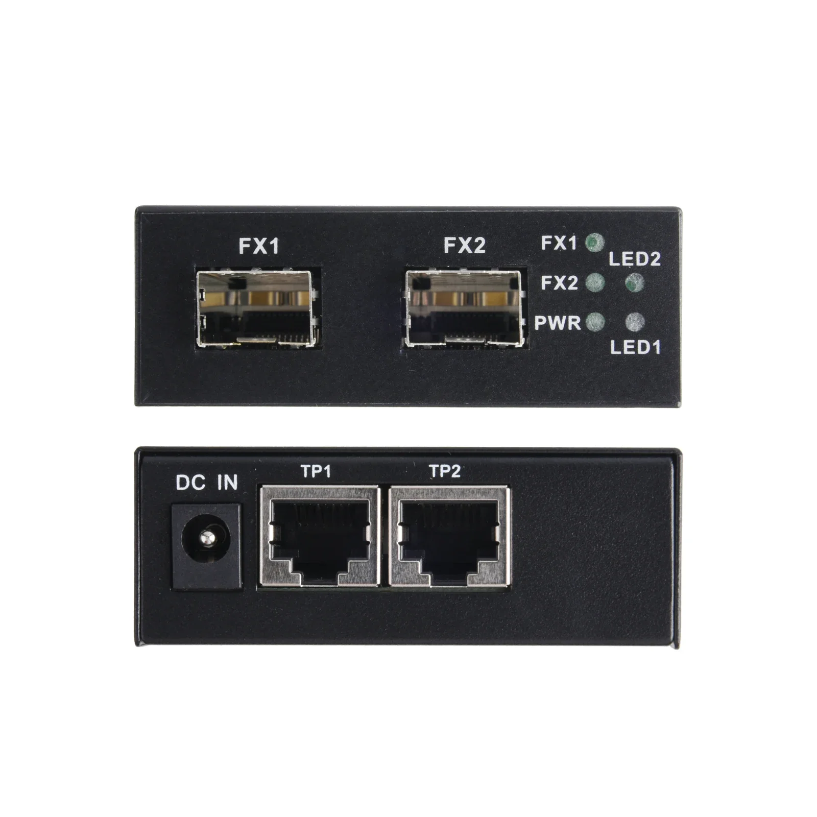 1PCS Gigabit SFP Media Converter 2 SFP to 2 RJ45 Transceiver 10/100/1000M Fiber Optic Switch With 3KM/20KM LC/SC SFP Module