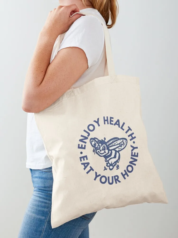 Enjoy health eat your honey Tote Bag custom tote bag bag for beach Custom Canvas Tote