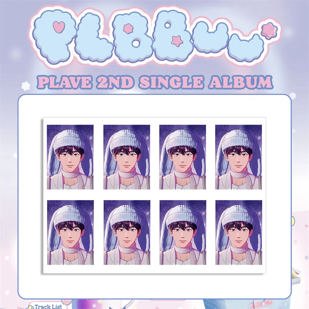 ألبوم Kpop PLAVE PLBBUU ID صورة NOAH BAMBY HAMIN EUNHO YEJUN مجموعة مراوح PLLI الطرفية بطاقات الصور