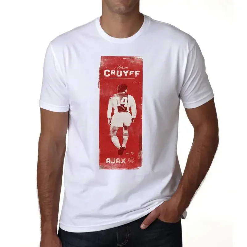 Camiseta de leyenda de fútbol holandés, superventas, ropa de Fitness, Tops para hombre, nueva camiseta de cuello redondo, camiseta para hombre Johan Cruyff