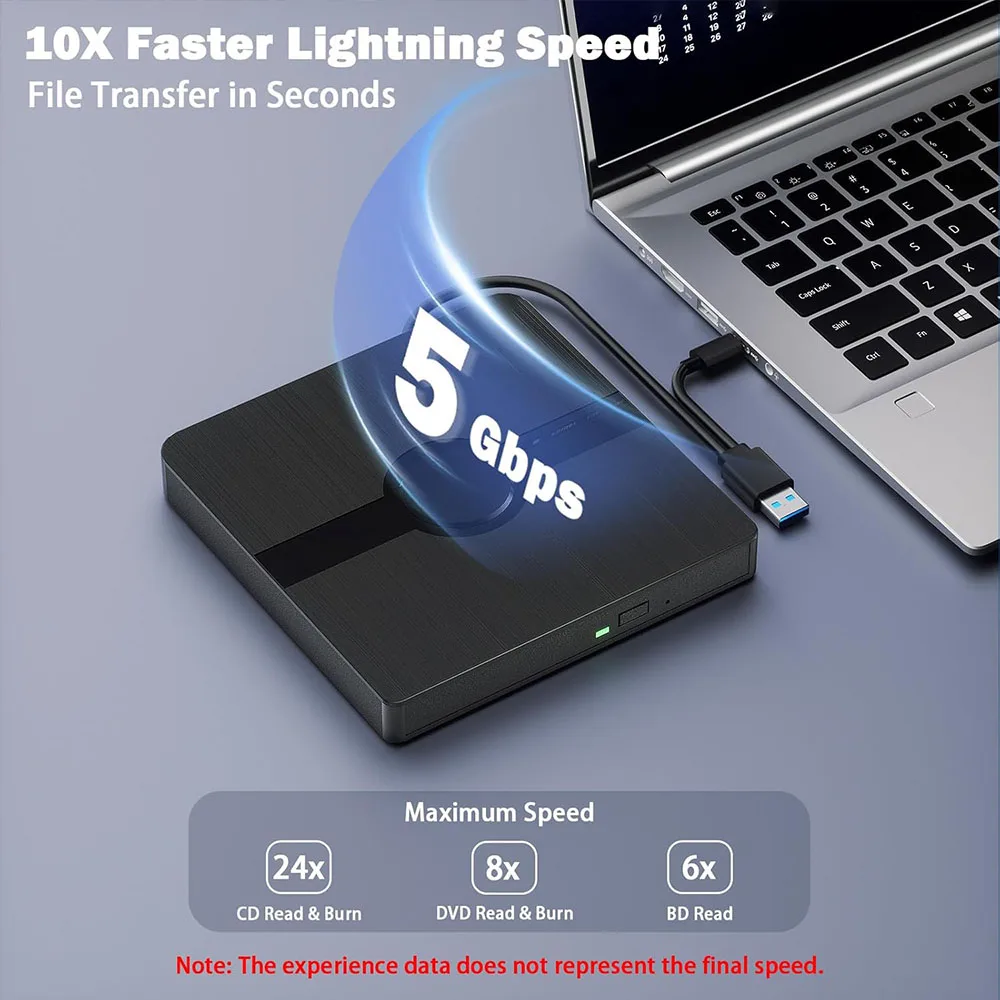Bluray Disc External Blu-ray Drive PC Portable BD-Combo USB 3.0 CD DVD Player For Laptop  Reader For Windows Mac OS