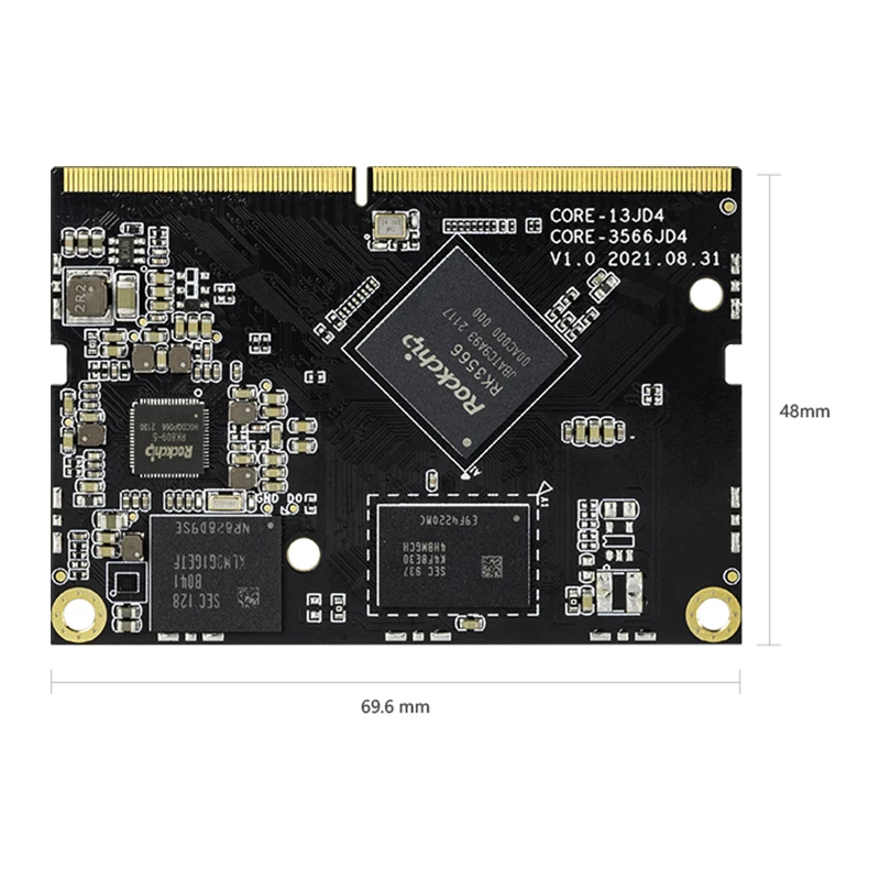 youyeetoo Core-3566JD4 RockChip RK3566 Quad-Core 64-Bit Al Core Board Supports Android, Ubuntu,Buildroot+QT, OpenWRT,Debian