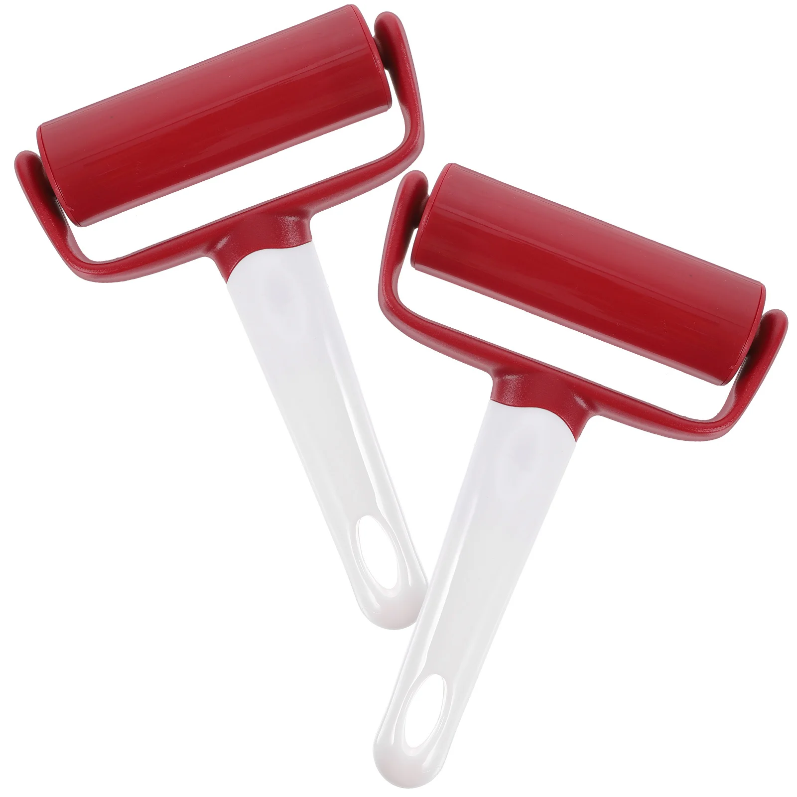 

2Pcs Plastic Rolling Pin Dough Roller Baking Tool Scroll Wheel Dumpling Skin Pasta Small Kitchen Roller