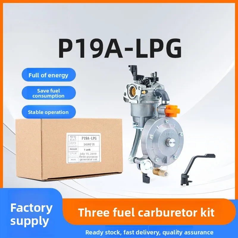 P19A-LPG Generator Set 3 Fuel Carburetor 170F ER2500 2KW Generator