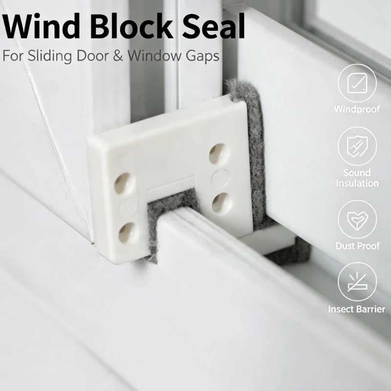 Plastic Sliding Window Windproof Block Seal For Gap Dust Proof Sound Insulation Draft Stopper For Aluminum Window Door