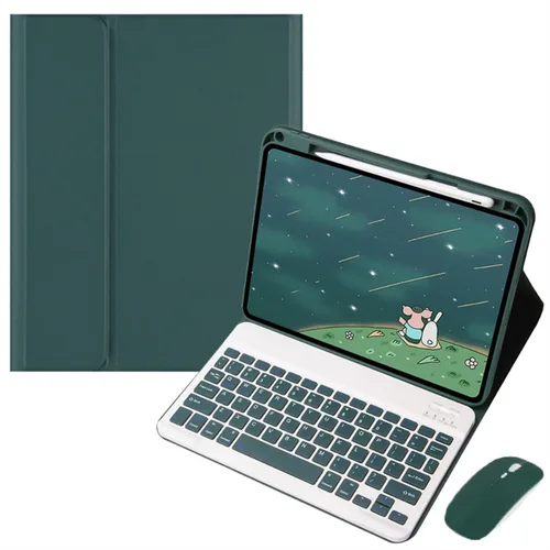 Imagen 2 del producto Funda con teclado y ratón para Honor Pad X8a, Funda con ranura para lápiz de 11 pulgadas, Funda para teclado y tabletas