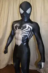 Disfraz negro de Venom Symbiote 2 para adultos y niños, traje de Cosplay de superhéroe de Spiderman, Zentai, mono de fiesta