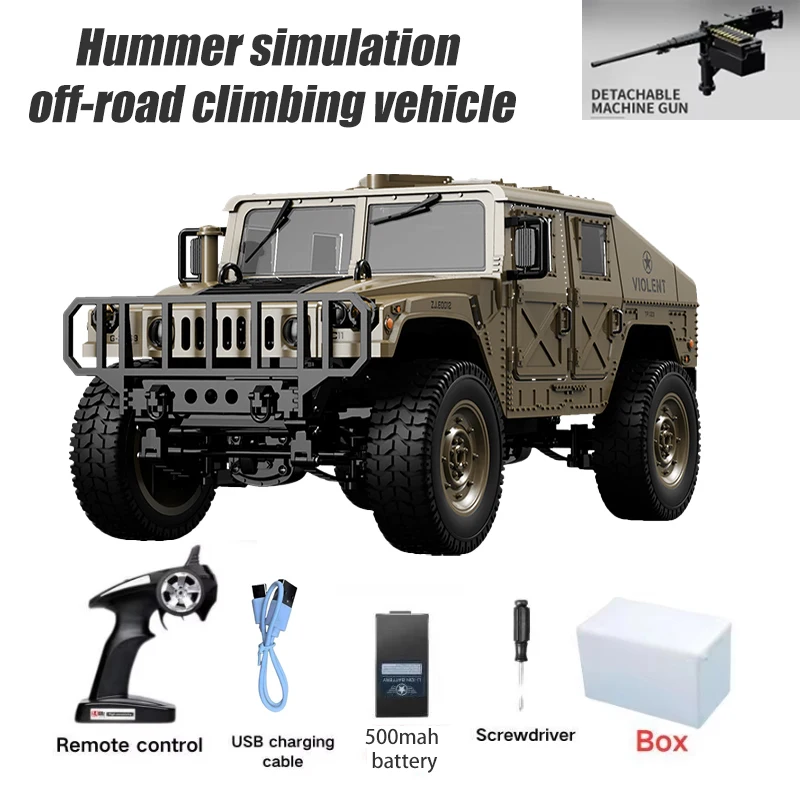 JJRC C8835 RC Car 1:14 2.4G 4WD  Remote Control Car Military Simulation Off-Road Climbing Electric Truck LED Light RC Toy Gift