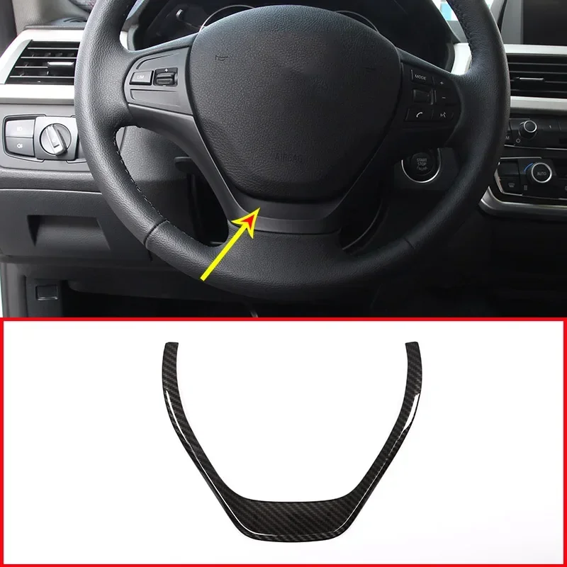 

For BMW 3 Series F30 2013 2014 2015 2016 2017 2018 ABS Carbon Fiber Car Steering Wheel Cover Trim Sticker Car Accessories