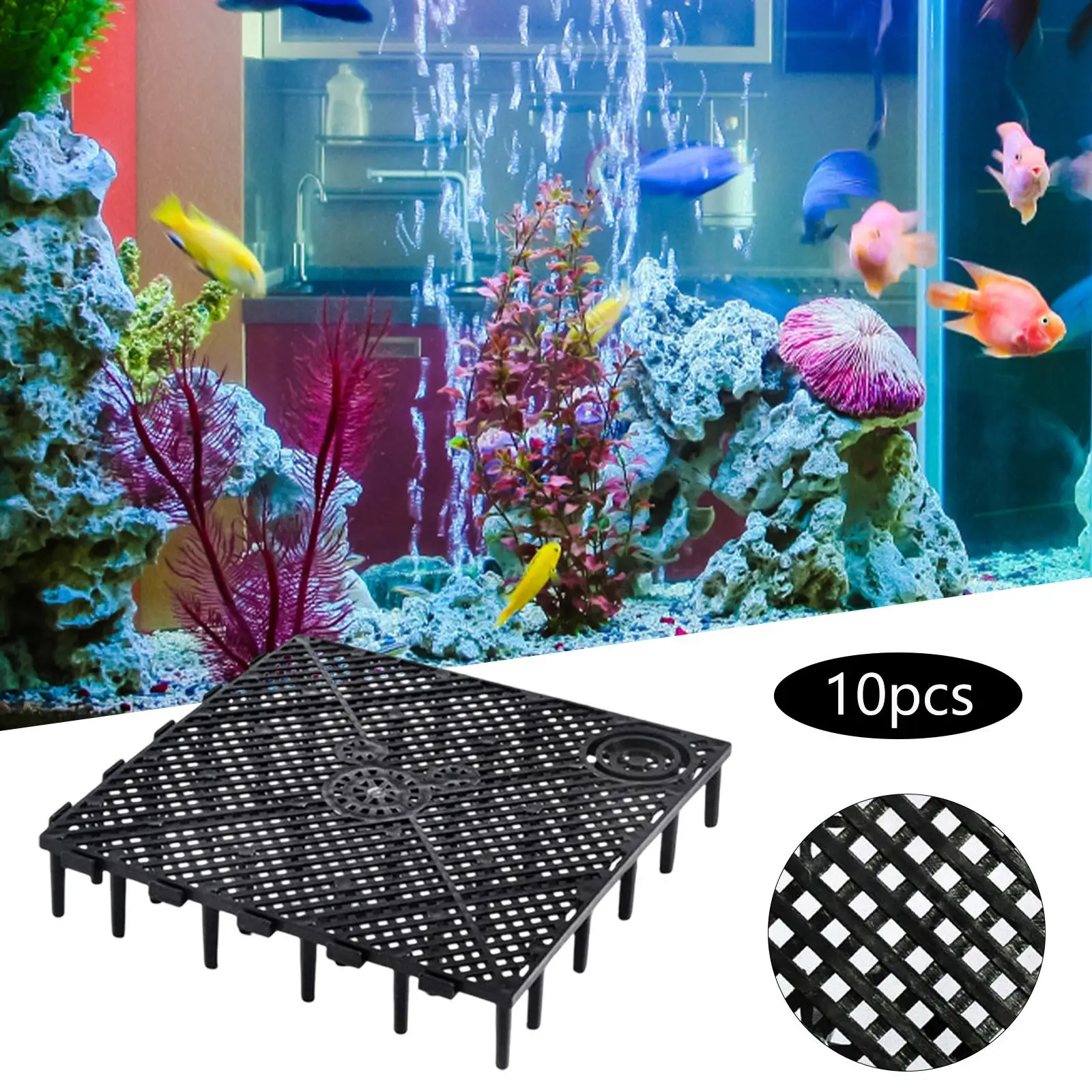 Placa filtro acuario plástica para grava y filtrado - imagen 2