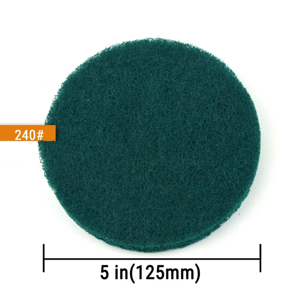 Buffing Tools Polishing Pad Industrial Scouring Pad Nylon Power Tools Parts 3pcs 5Inch For Machinery Maintenance