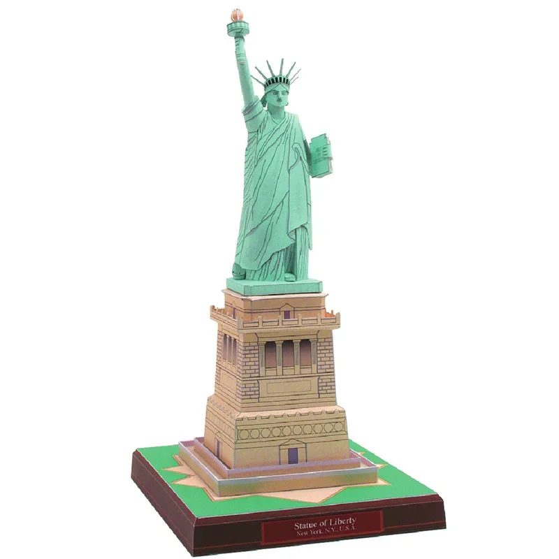 United States Statue of Liberty Mini 3D Paper Model Papercraft DIY Art Origami Building Teens Adult Handmade Craft Toys QD-147