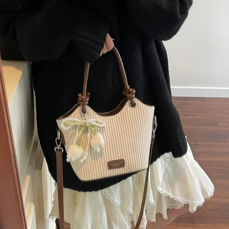 Trendy Classic Diaper Bag For Women Elegant Crossbody Handbag Luxury Designer Minimalist Vintage Large Capacity Tote Bag - view 3