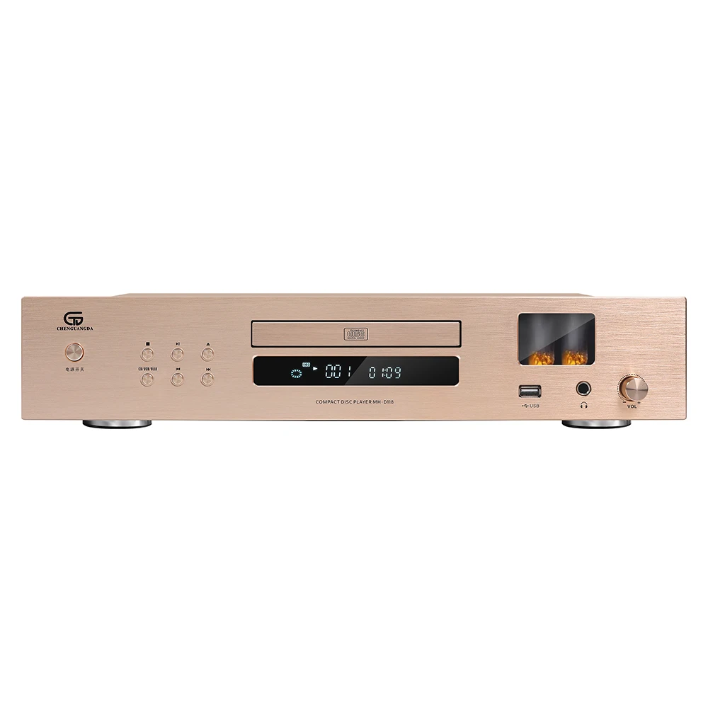 HIFI CD Speler 6*1N Vacuümbuis Bluetooth 5.0 SPHE8104 + OPA2604AP Chip Thuis Audiofiele Vacuümbuis CD Speler USB Lossless Lezen