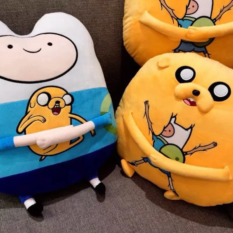 Anime Time Adventureing With Finn And Jake Plush Doll Pillow Cartoon Cute Cotton Soft Pillow Toys Kids Toys Birthday Gift