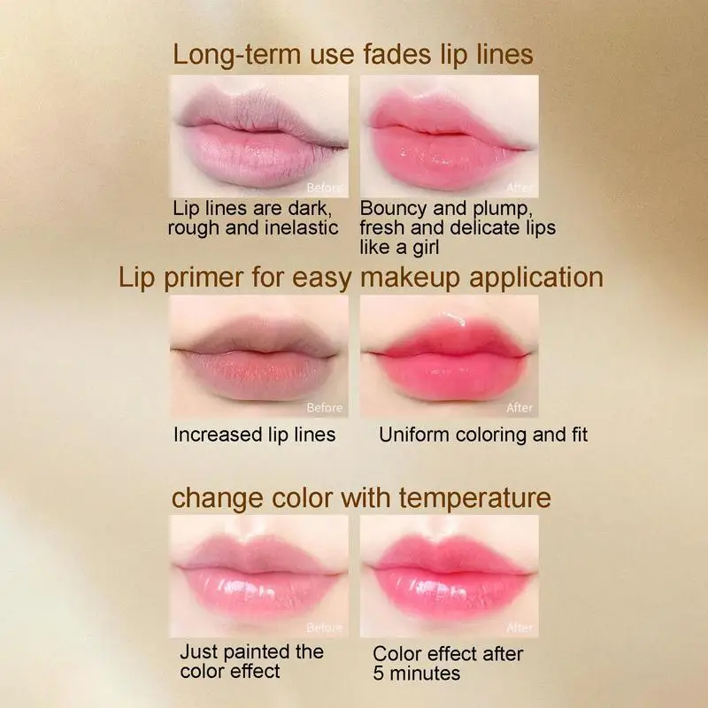 Bálsamo labial que cambia de Color, brillo de labios transparente con flor seca, bálsamo labial hidratante transparente, regalo, accesorios de maquillaje