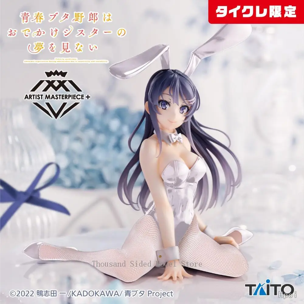 

In Stock Original TAITO AMP Sakurajima Mai Bunny Girl Ver. White box limited edition 15Cm Genuine Anime Model Collectible Toys