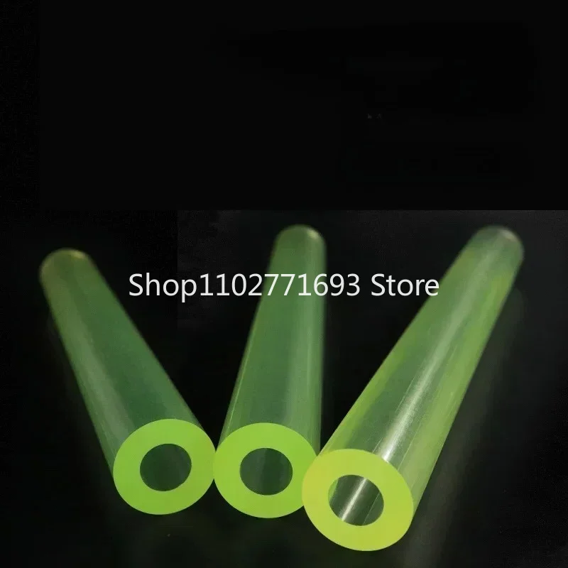 Weiyi Outer Diameter 16mm-60mm Yellow Polyurethane Hollow Rod Pu Plastic Pipe Bar Shock Absorber Machine Parts