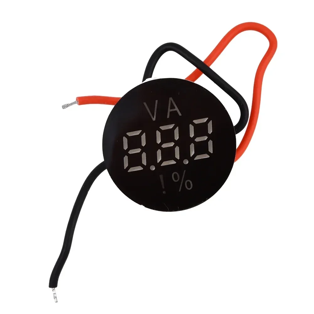 Mini Digital Voltmeter Voltage Tester Meter Red/Green/Blue LED Screen 7.4V 2S 12V 3S 15V 4S 24V 7S Battery Capacity Indicator