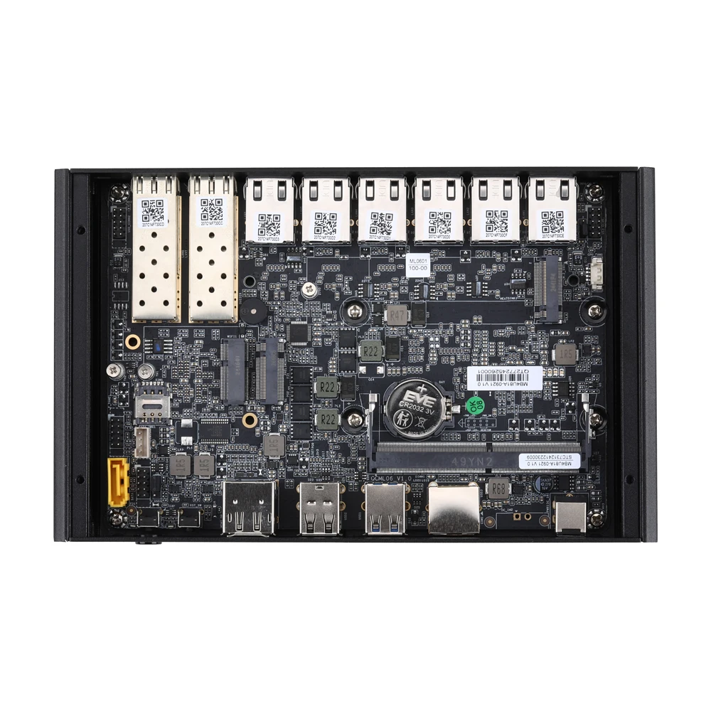 Q30900SE 2*JL82599ES SFP+,6*I226 LAN Qotom Firewall Gateway Router Computer Core I3 10110U Dual Core