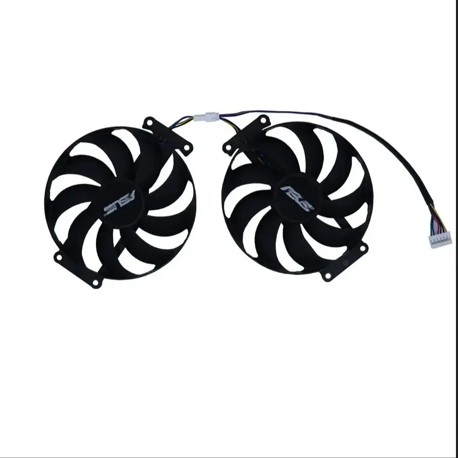 2 sztuk/zestaw Wentylator kart graficznych,PLD09210S12H,VGA wentylator,dla ASUS DUAL RTX2060-O6G EVO,dla ASUS GTX 1660 6GB DUAL EVO,dla ASUS RTX 2070 8GB DUAL EVO V2 — zdjęcie produktu 6