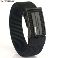 TUSHI New Tactical Outdoor Men's Nylon Belt Quick Automatic Buckle Military Lightweight Wear Resistant Design Sports Accessories