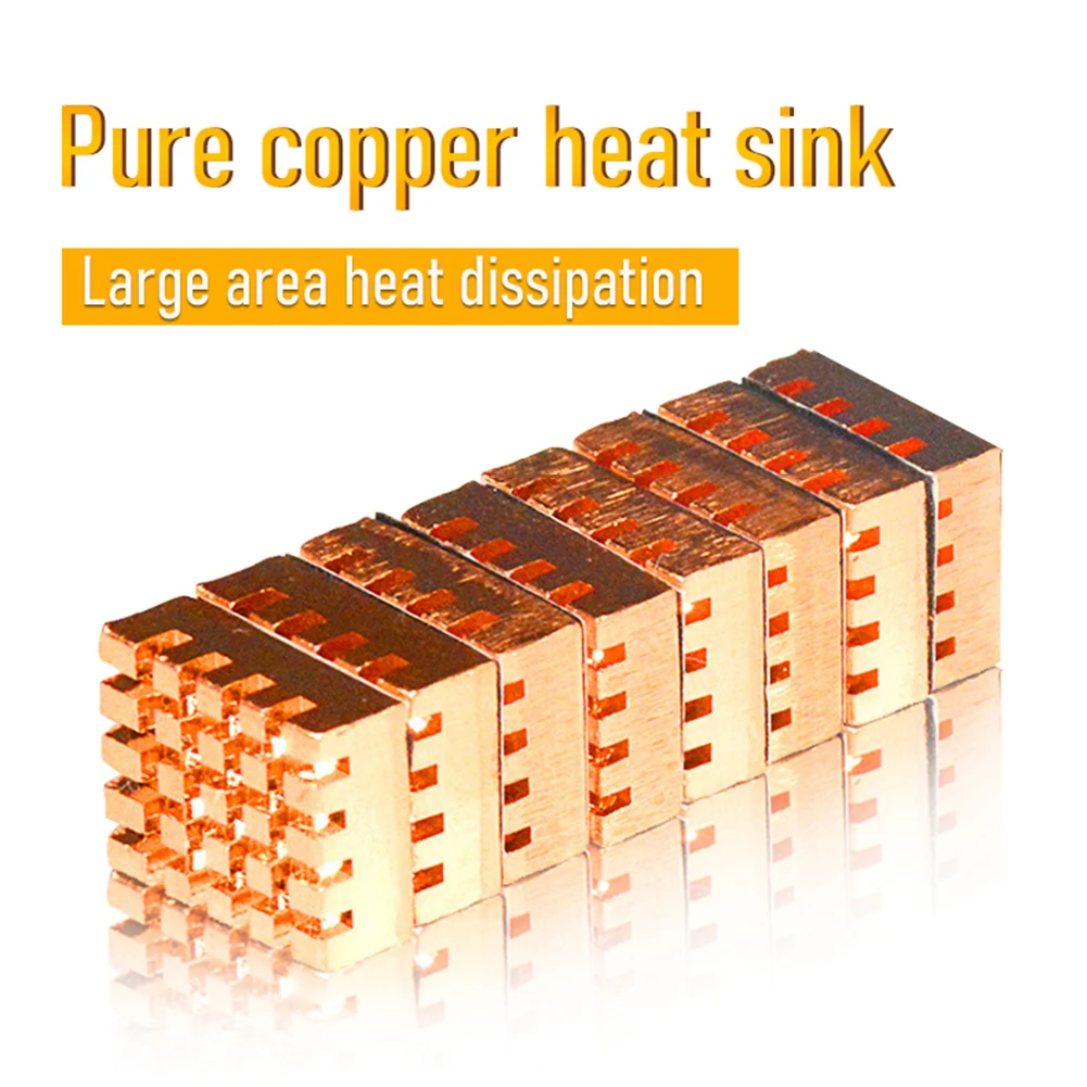 8Pcs Cooling Fan Thermal CPU Conductive Heat Sink Memory IC Chipset Radiator Pure Copper Laptop Notebook Cooler