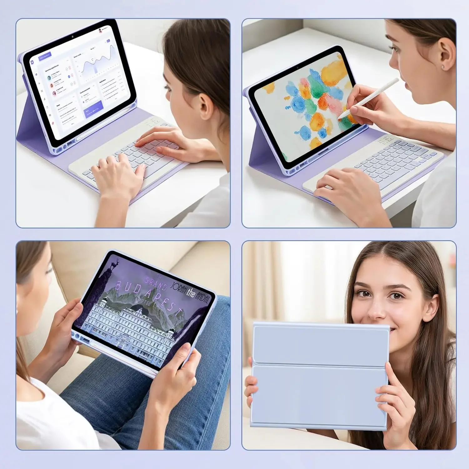 Keyboard Case for Samsung Galaxy Tab S10 FE 10.9 Inch 2025 SM-X520/X526/X526B Keyboard Cover for Galaxy Tab S10 FE 10.9 " Funda 6