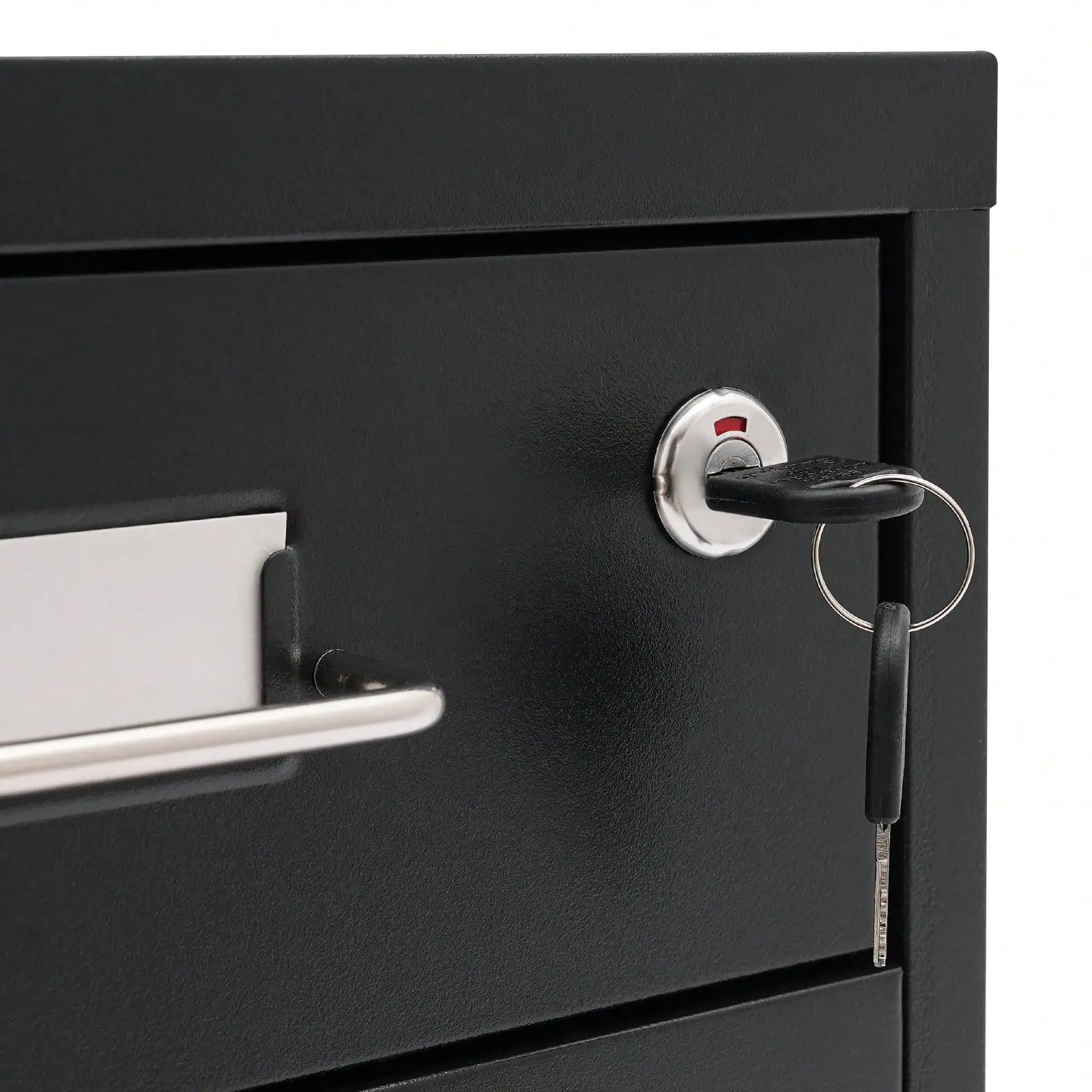 Vertical File Cabinet, Metal Mobile File Cabinet With Lock, Filing Cabinet Under Desk