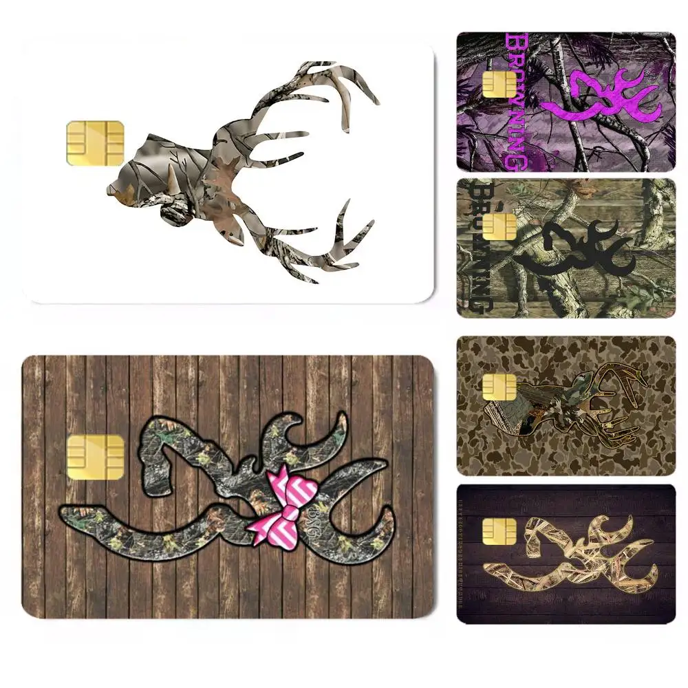 Deer-r  Hunting Camo High Definition Matte PVC Film Tape | For Credit Card, Debit Card Stickers & Gift Decoration