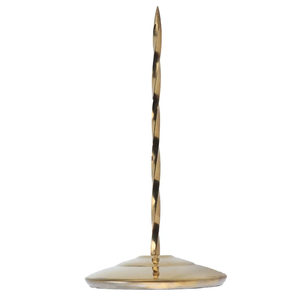 Stainless Steel Receipt Spike Holder Round Bottom Non-Slip Base Ticket Stabber Golden Silver Screw Rod Check Spindle