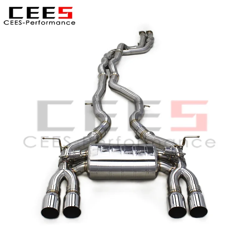 cees Catback Exhaust Pipes for BMW M3/M4 F80/F82 3.0T 2014-2019 Stainless Steel Tuning Exhaust Pipe Escape Valve Muffler System