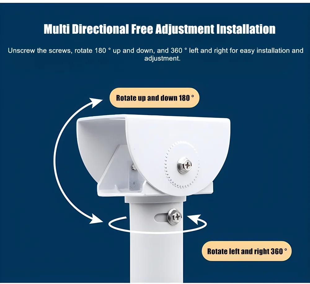 I-Type White Universal Monitoring Telescopic Bracket Bullet Security CCTV Camera Ceiling Mount Bracket Vertical Hoisting Support