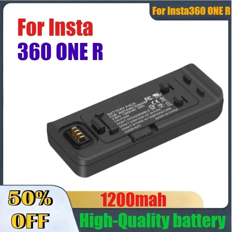 

1200mah High-Quality For Insta360 ONE R Battery or Fast Charger For Insta 360 R Camera Accessory