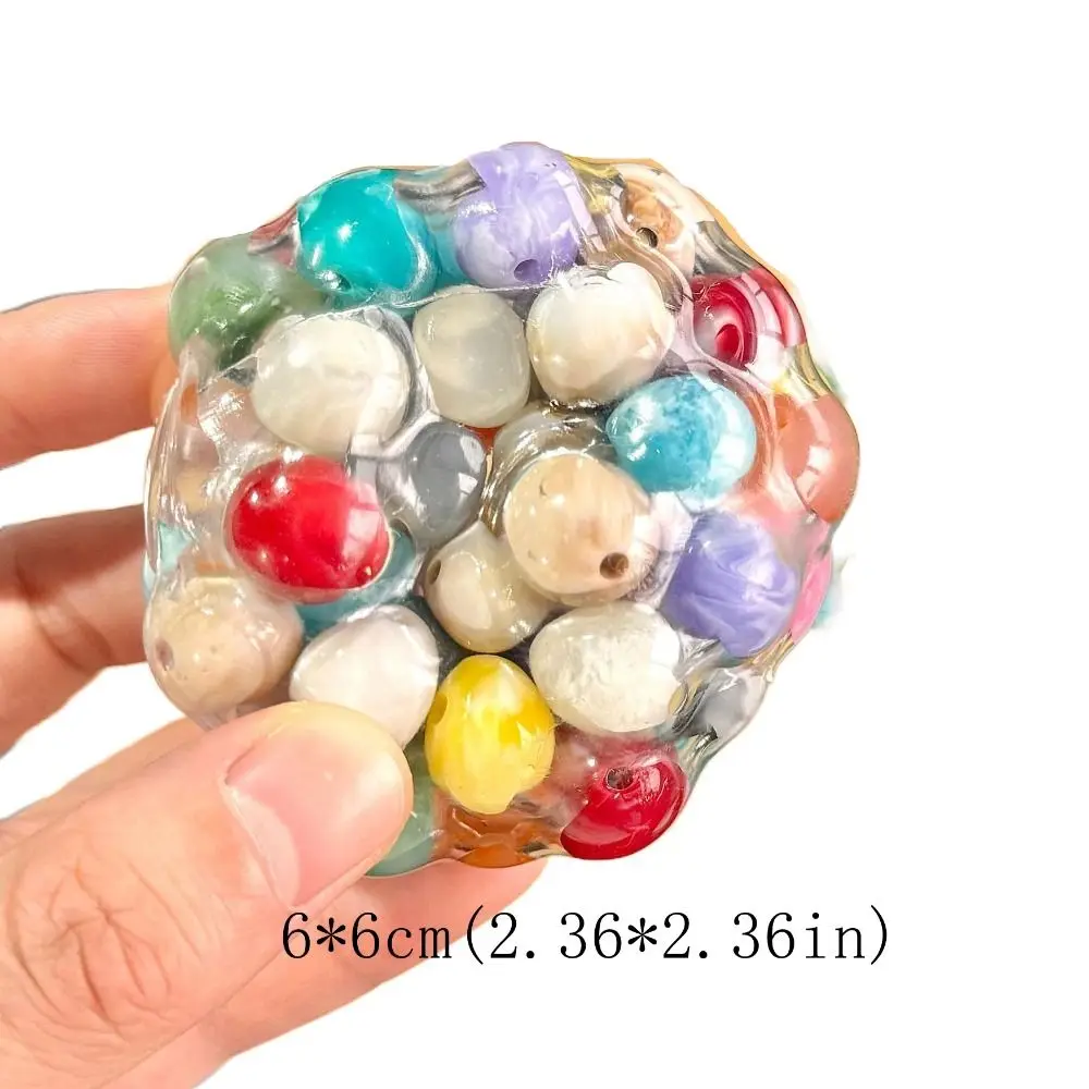 ลูกปัดมุกแบบดิสก์ ช้าในการกลับตัว ติดแน่น สีสันสดใส เคลือบเงา พกพาสะดวก ลูกปัดจำลองแบบสโลว์รีบาวด์ สีสันสดใส