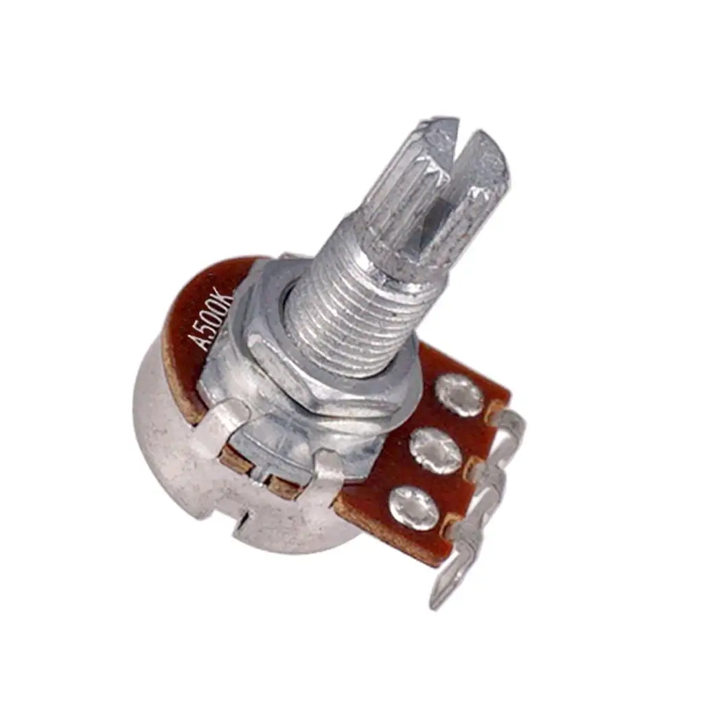 Electric Guitar Volume Pot Knobs 500K Split Shaft Coarse Knurl Set for LP Tone Control and Wiring Fix