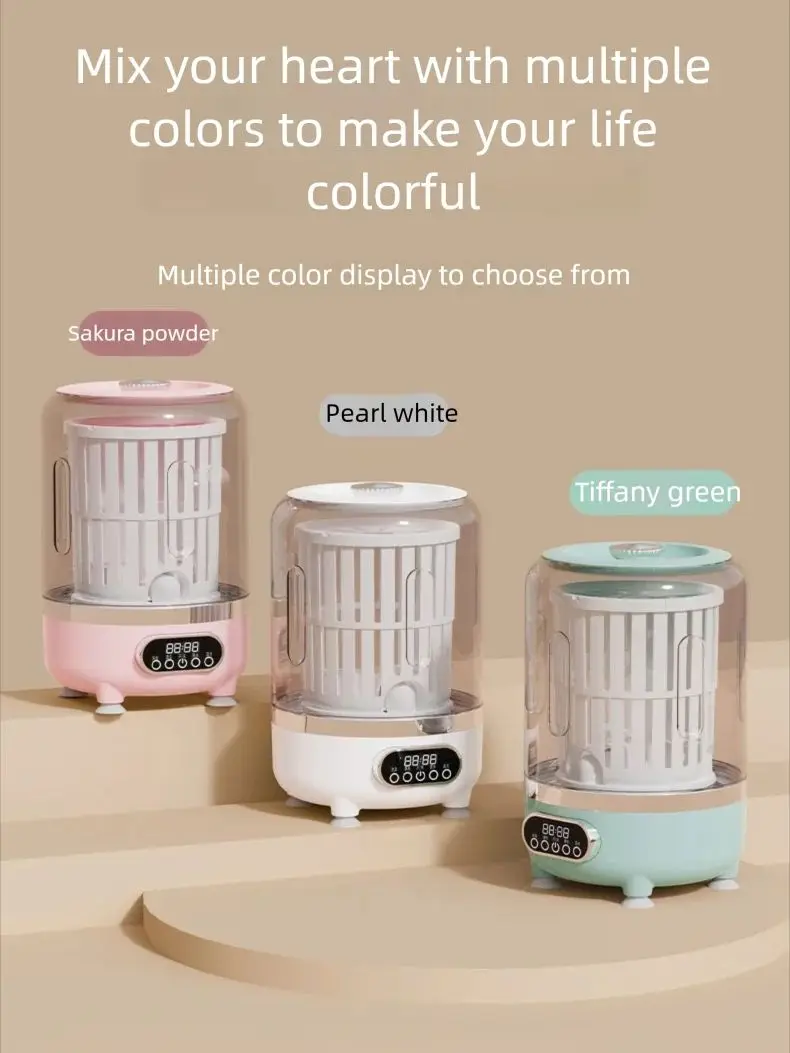 25 nueva lavadora con función de lavado, lavadora de tazas de gran capacidad inalámbrica para viajes al aire libre de 3L