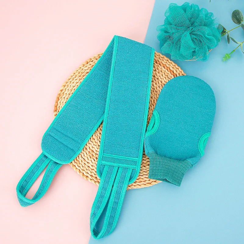 منتجات الاستحمام المنزلية للتقشير للرجال والنساء البالغين - قفازات الحمام، أجهزة تنظيف الظهر، إسفنجات الحمام، مقبض خلفي طويل #4