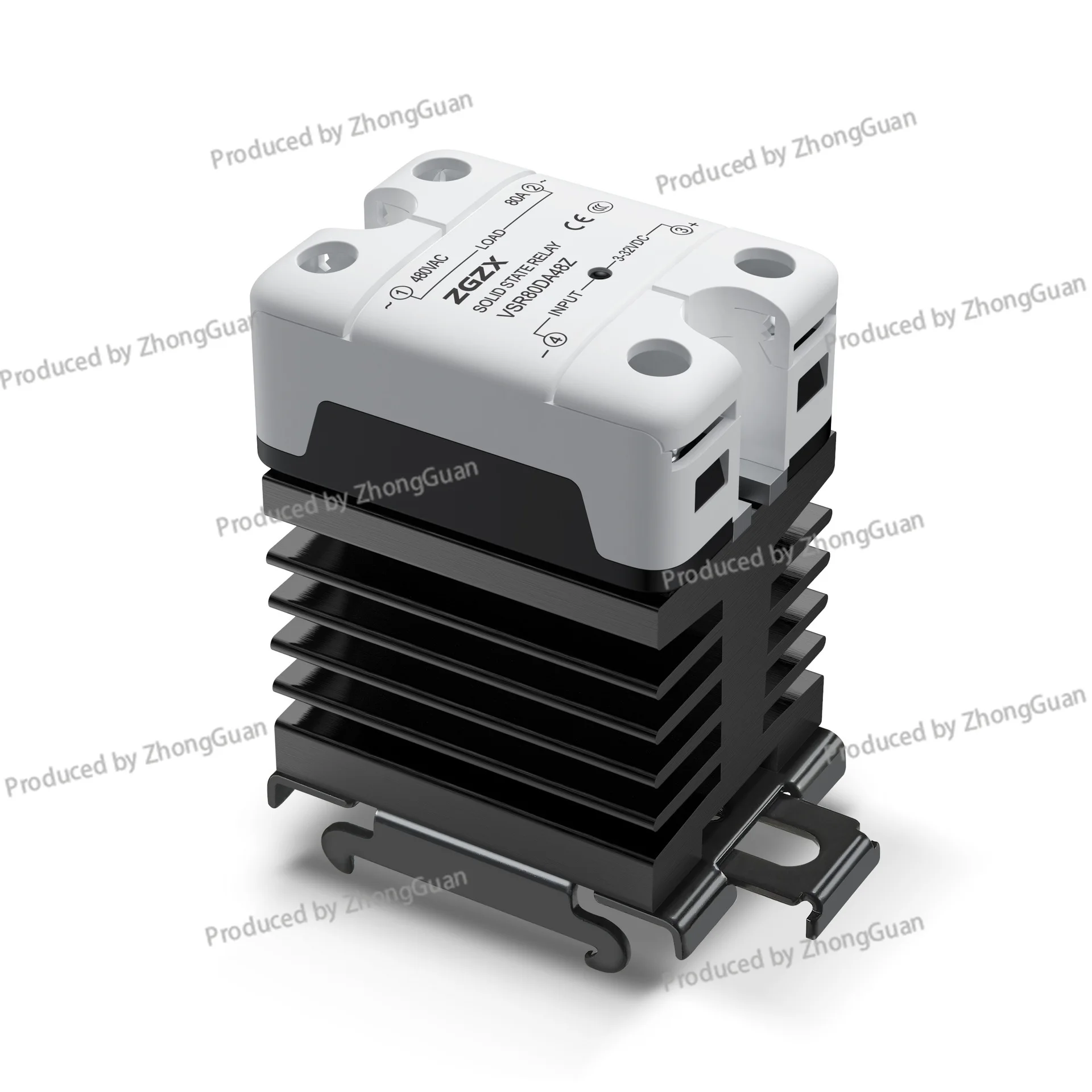 Aluminum Radiator Solid State Relay Special Matching Radiator Black Oxidation High Efficiency High Power