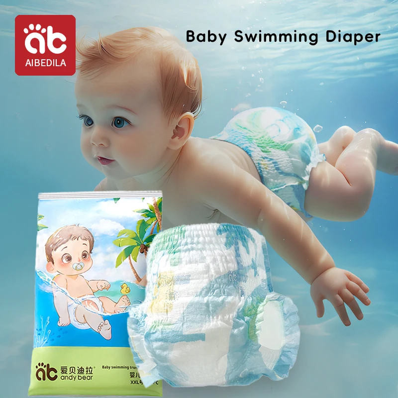 Pañal de natación impermeable para bebé, traje de baño desechable, pantalones extraíbles de 0 a 3 años, pantalones acuáticos para niño, bañadores para bebé