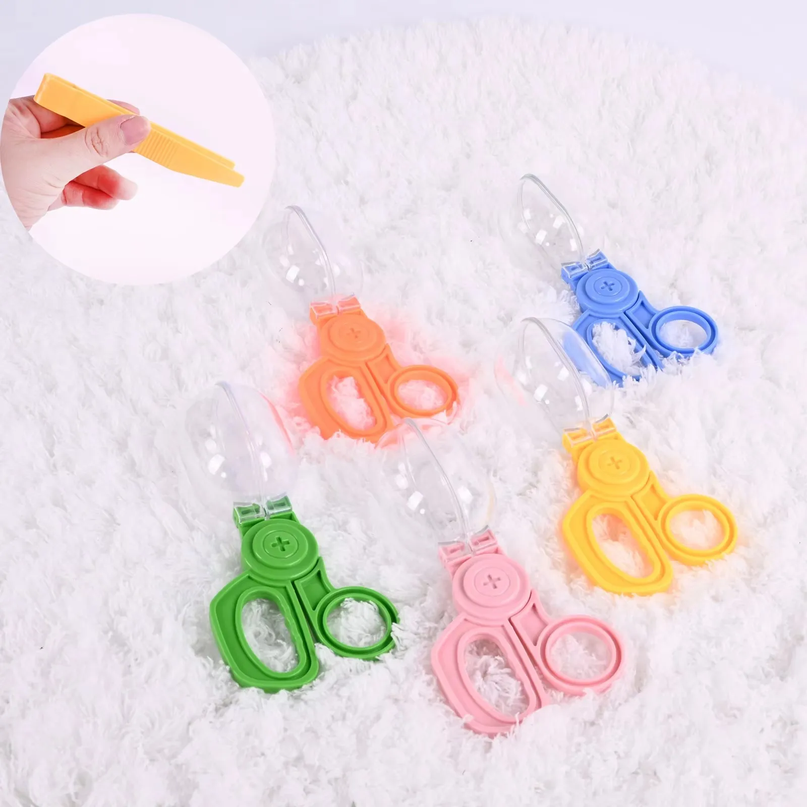 Adventure Insect Capsule Clip Toy Accessories, Test Tube Clip Spoon, Children's Outdoor Sports Training Toy